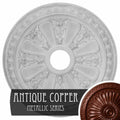 23 1/2x22OD x 3 7/8x22ID x 1x22P Hand-Painted Antique Copper Ceiling Medallion P215050