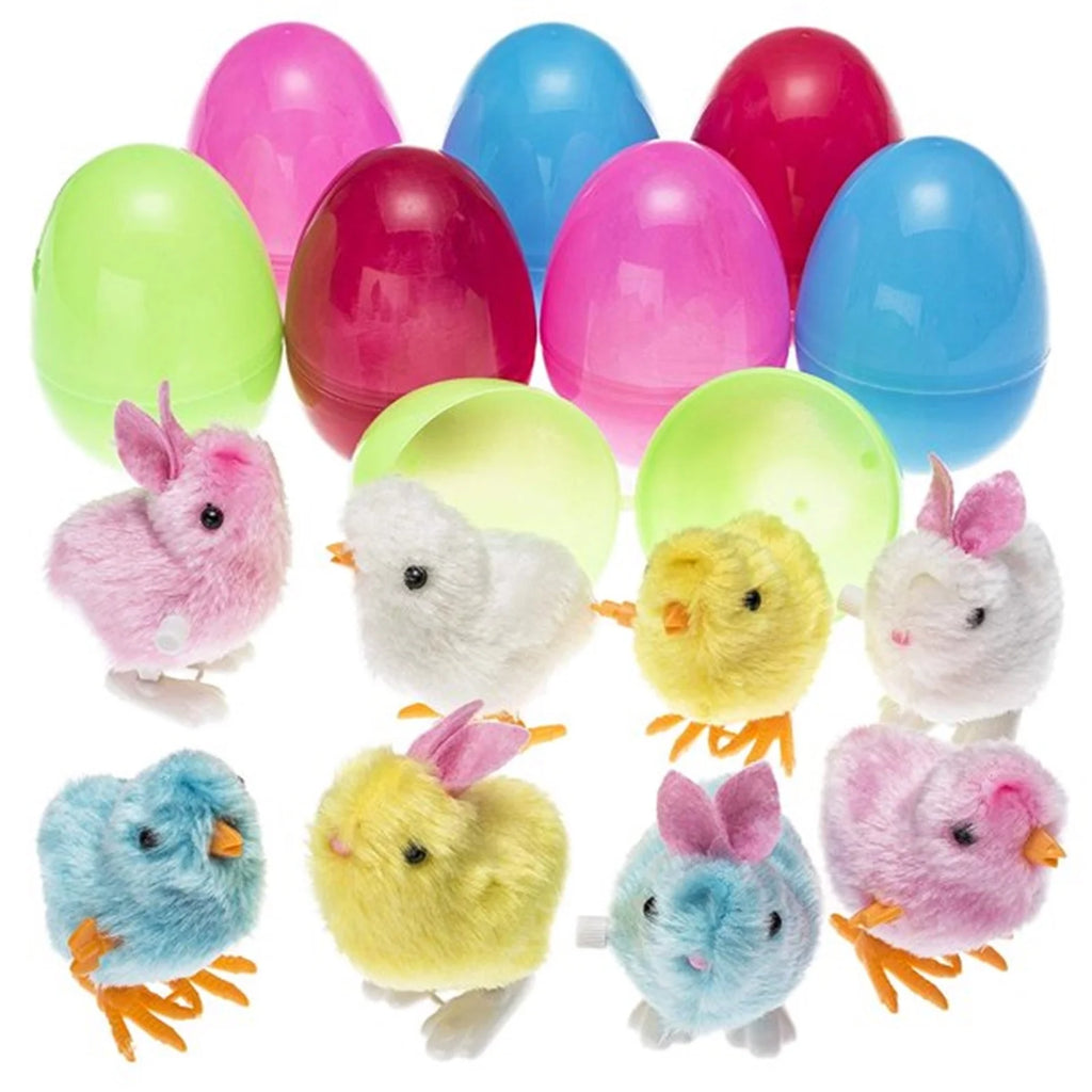 8Pcs Plastic Wind Up Toy Surprise Egg A610