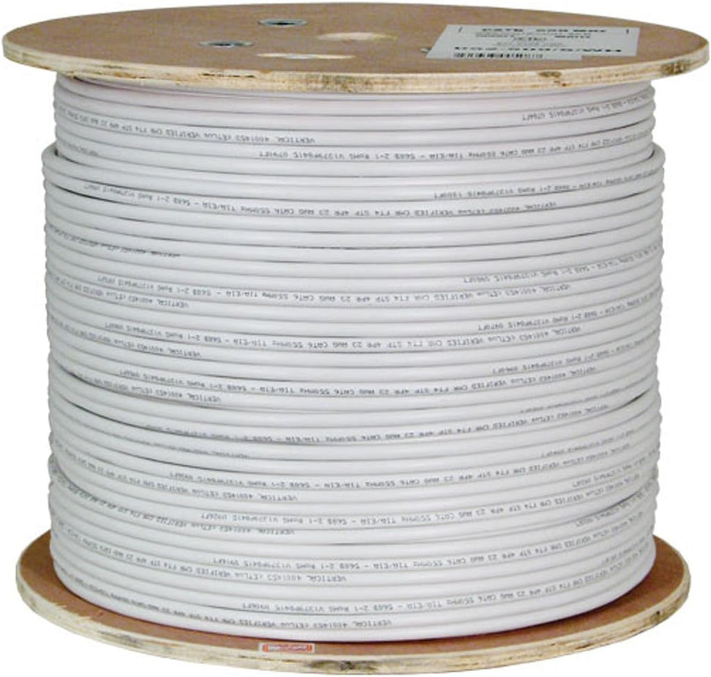 Green Shielded 23AWG Solid Bare Copper PVC 1000ft Bulk Ethernet Cable A324289