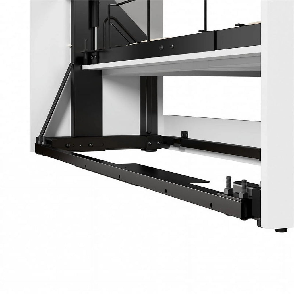 Queen Murphy Bed and Closet Organizer in White T426