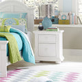 White 2 Drawer Night Stand L498