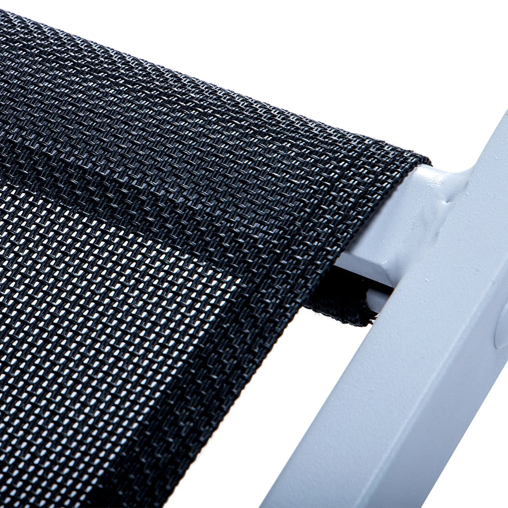 Outdoor Sling Lounge Chair With Headrest L2612