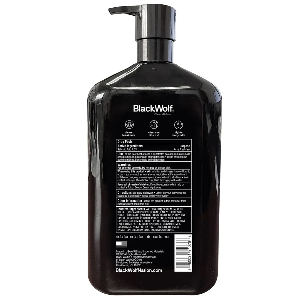 Charcoal Body Wash 33.8 Fluid Ounce O84706