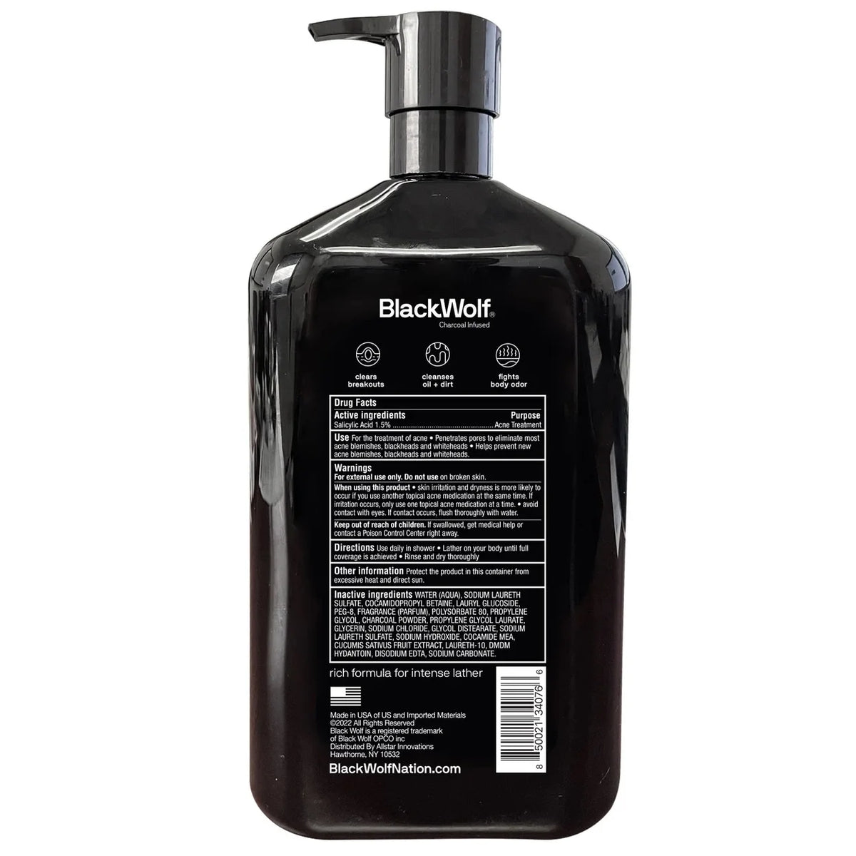 Charcoal Body Wash 33.8 Fluid Ounce O84706