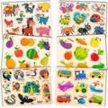 6 Pcs Wooden Puzzles for Toddlers H453