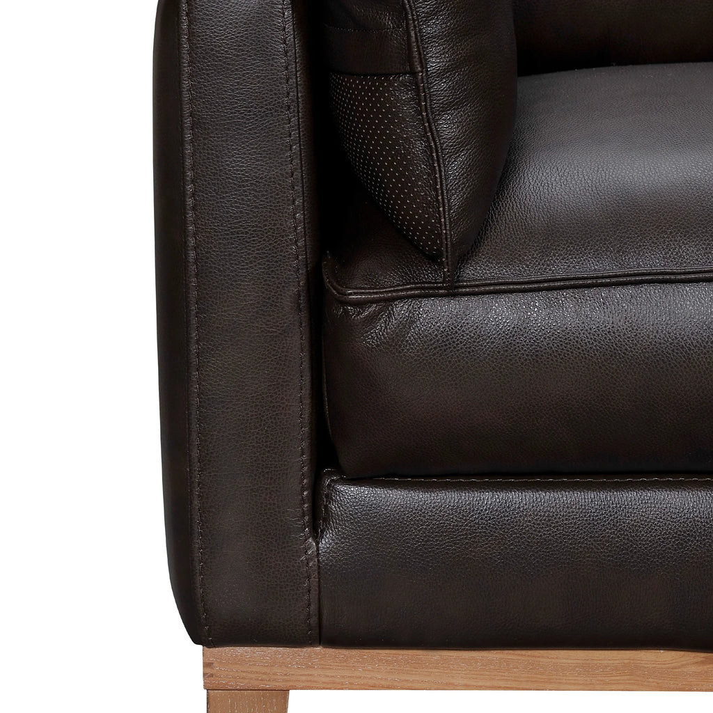 Dark Brown Leather Sofa O608874