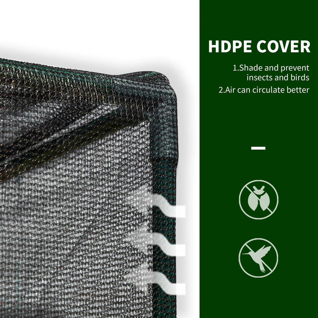 Outdoor Walk-in Crop Cage with HDPE Cover R3667