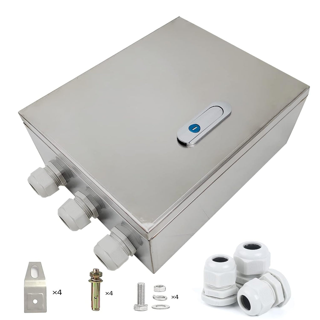 201 Stainless Steel IP65 Waterproof Junction Box with Lock N7945