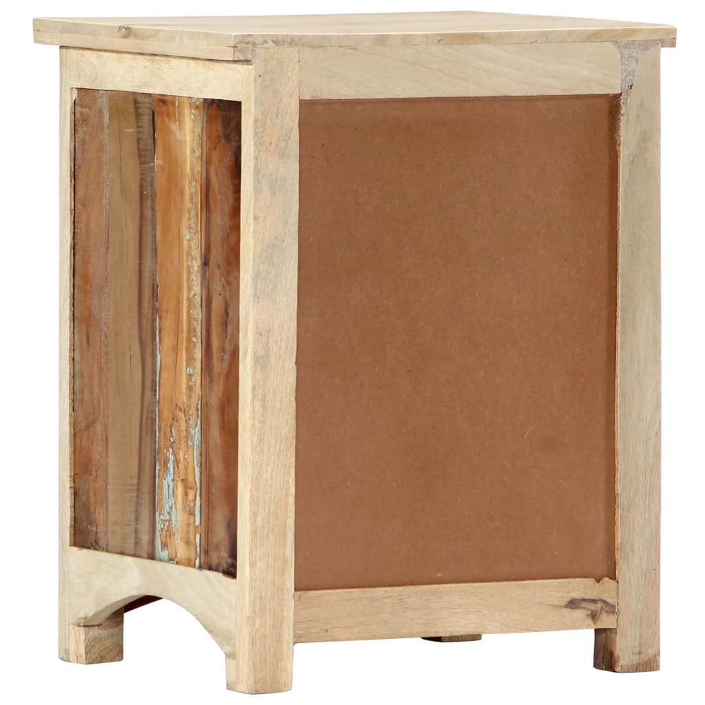Bedside Cabinet Solid Reclaimed Wood Z815