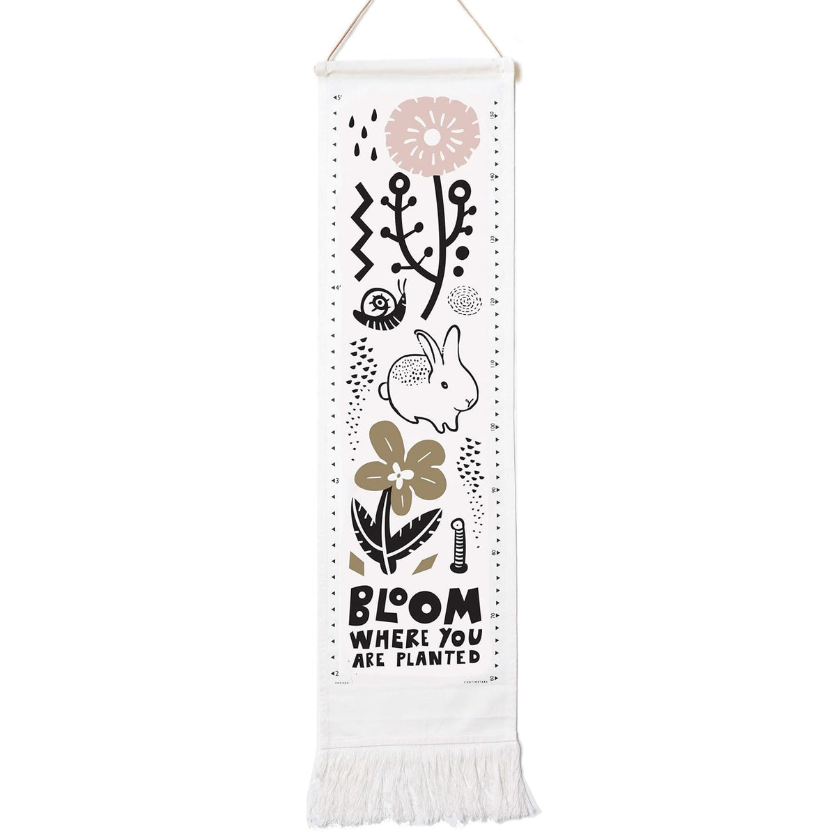 Ocean Canvas Growth Chart - Wall Hanging Height Chart for Kids - (44x13 Inches) Pack of 2 Z6451