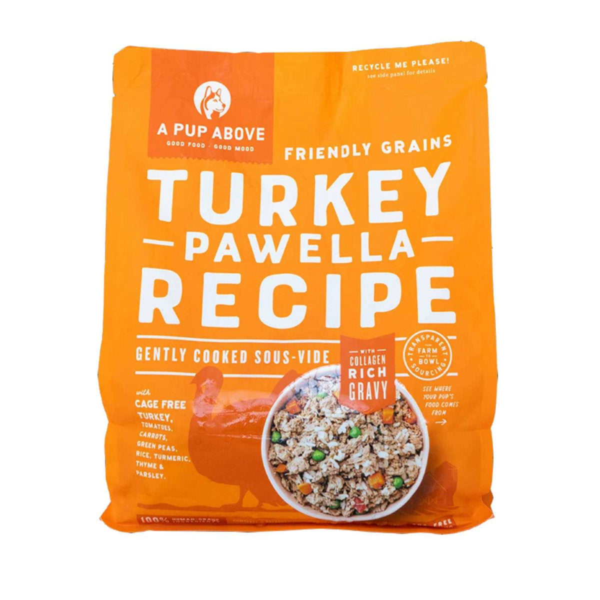 Frozen Gently Cooked Dog Food Turkey A2028
