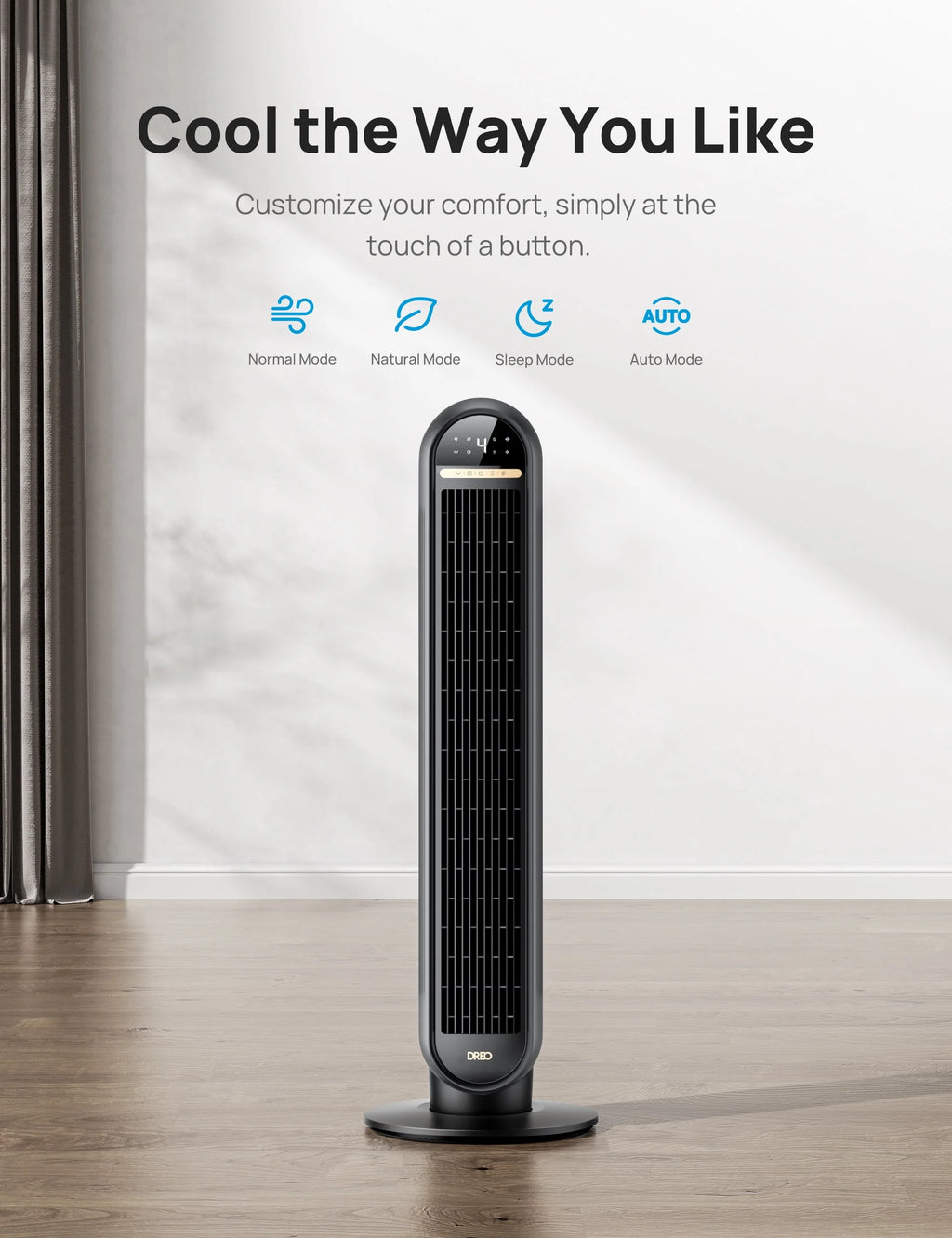 36 Standing Floor Fan with Remote N76900