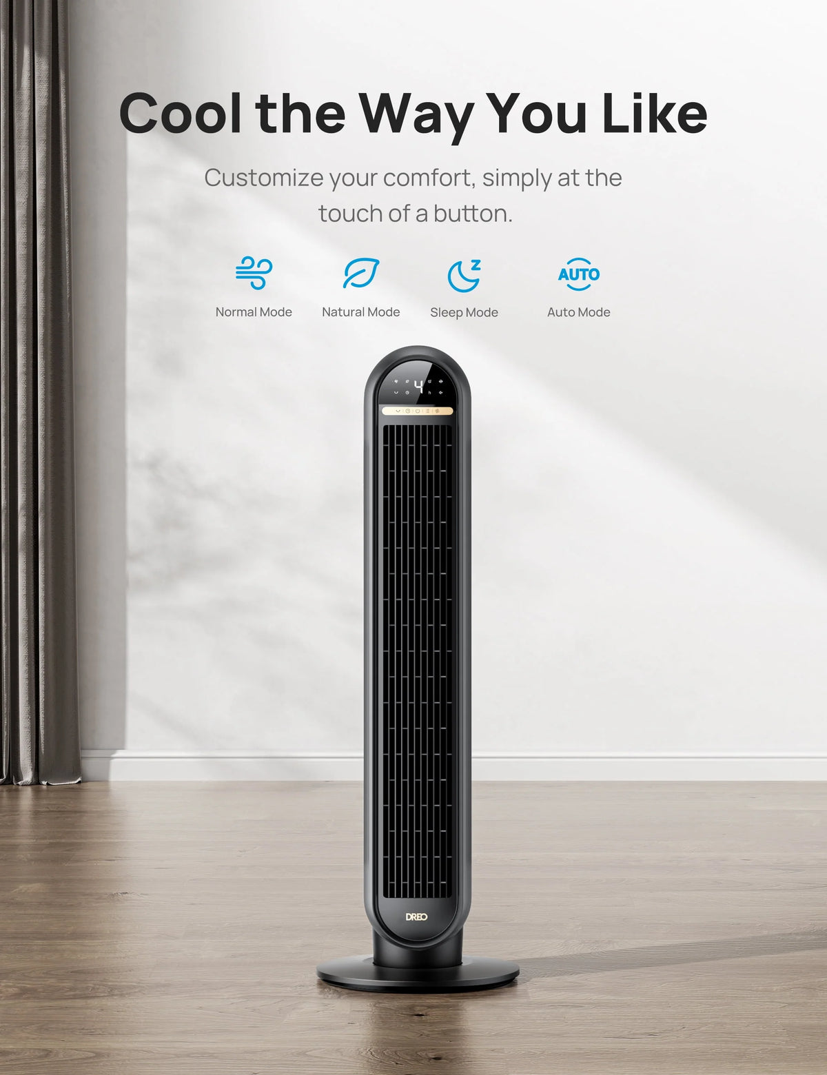 36 Standing Floor Fan with Remote N76900