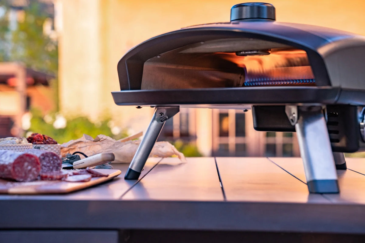 Propane Gas Outdoor Pizza Oven, Cast Aluminum, 14,000BTUs, Portable, Tabletop H829