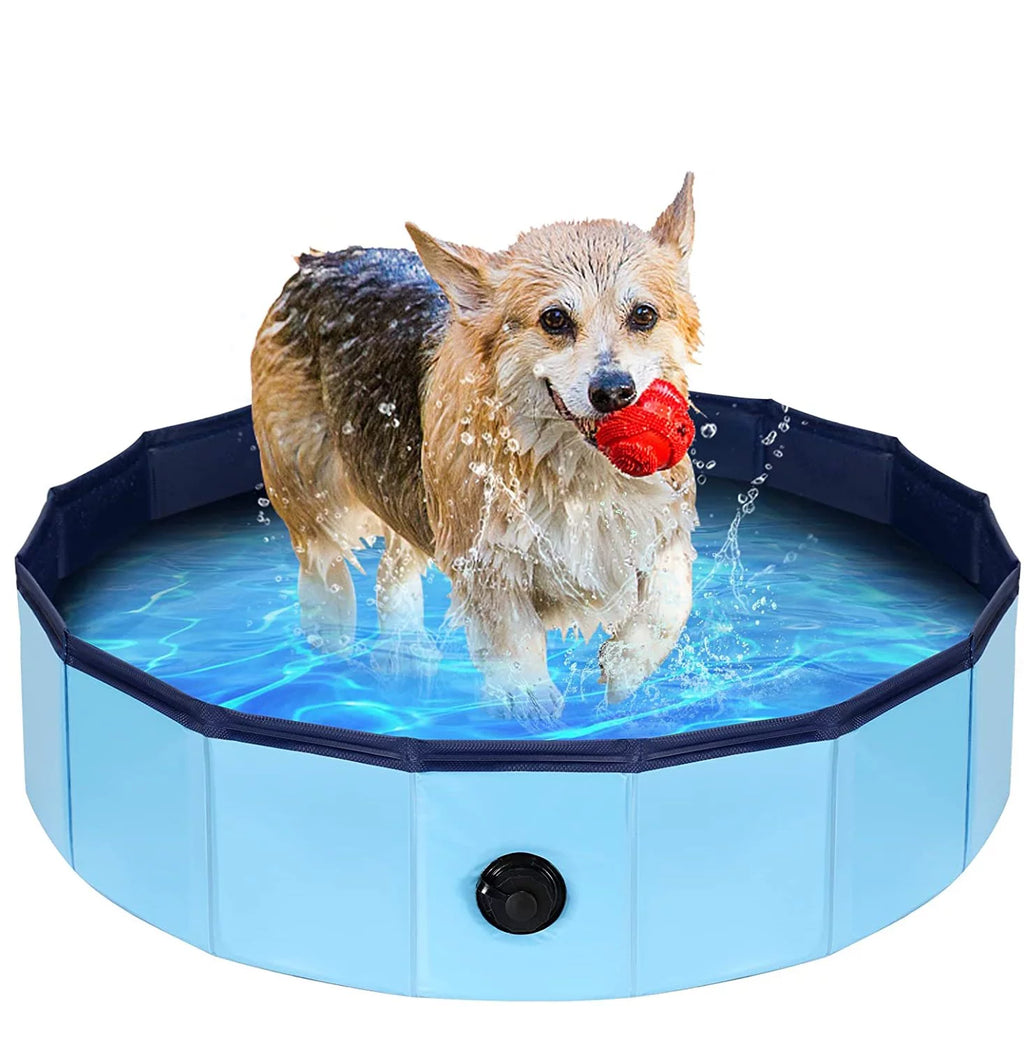Foldable PVC Pet Swimming Pool Blue M R826