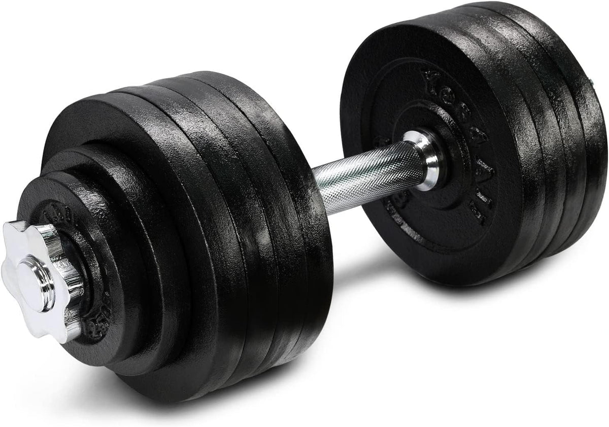 105 lbs Adjustable Cast Iron Dumbbell Set E955