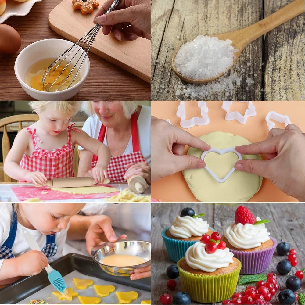 26 Pcs Kids Baking Set with Chef Hat and Apron U6383