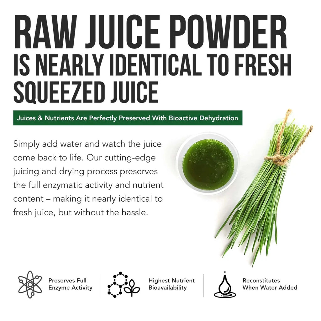 Organic Wheatgrass Juice Powder Lemon Flavor E818025