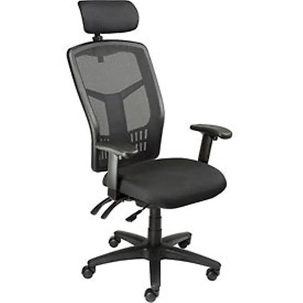 Black Mesh Office Chair with Arms & Headrest M346
