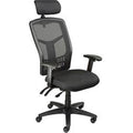 Black Mesh Office Chair with Arms & Headrest M346