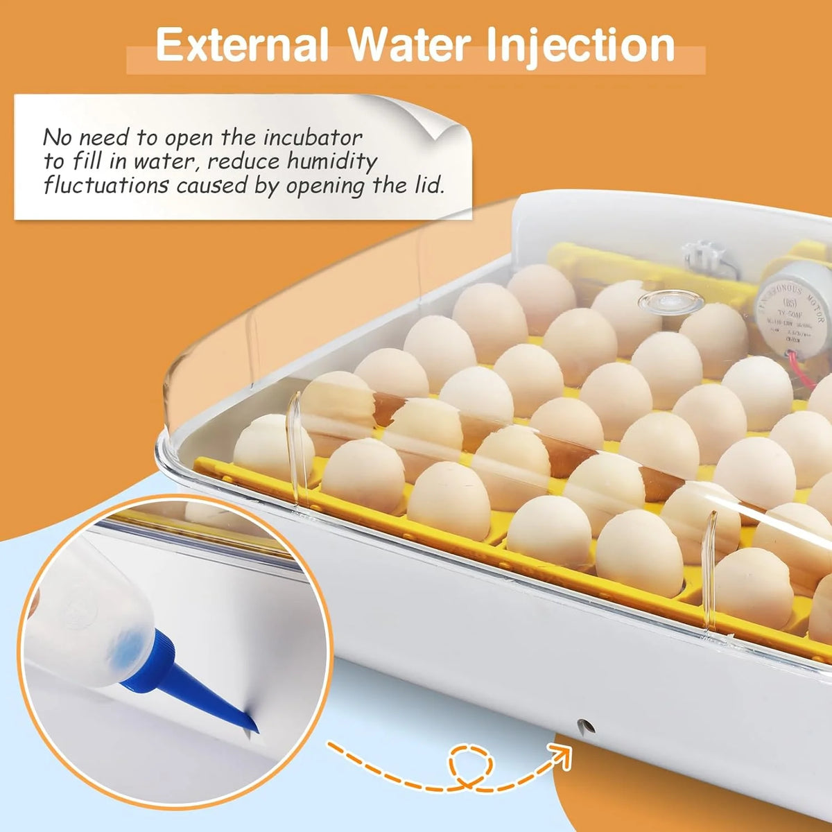 Automatic Egg Incubator with 42 Hatching Chicks D208845