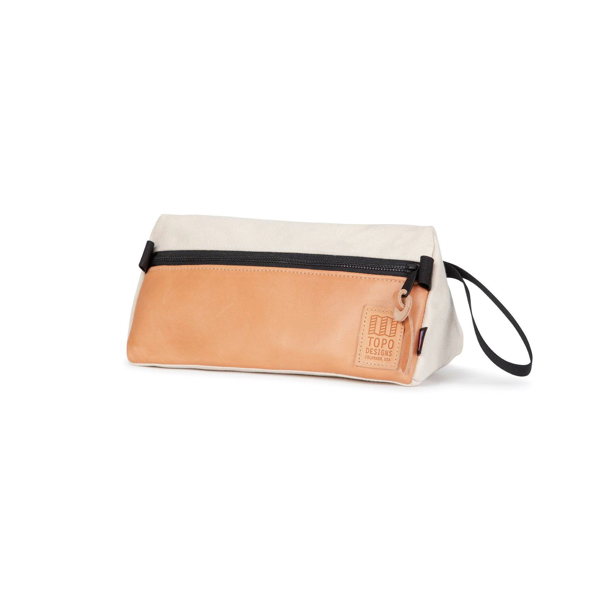 Black Canvas Dopp Kit with Black Leather J78831