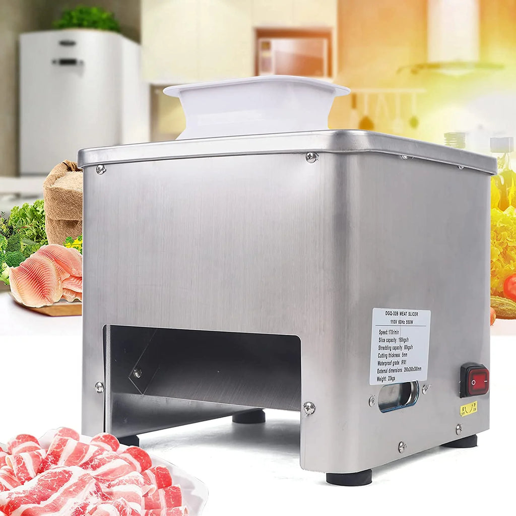 Electric Meat Cutting Machine with Stainless Steel Blade J582132