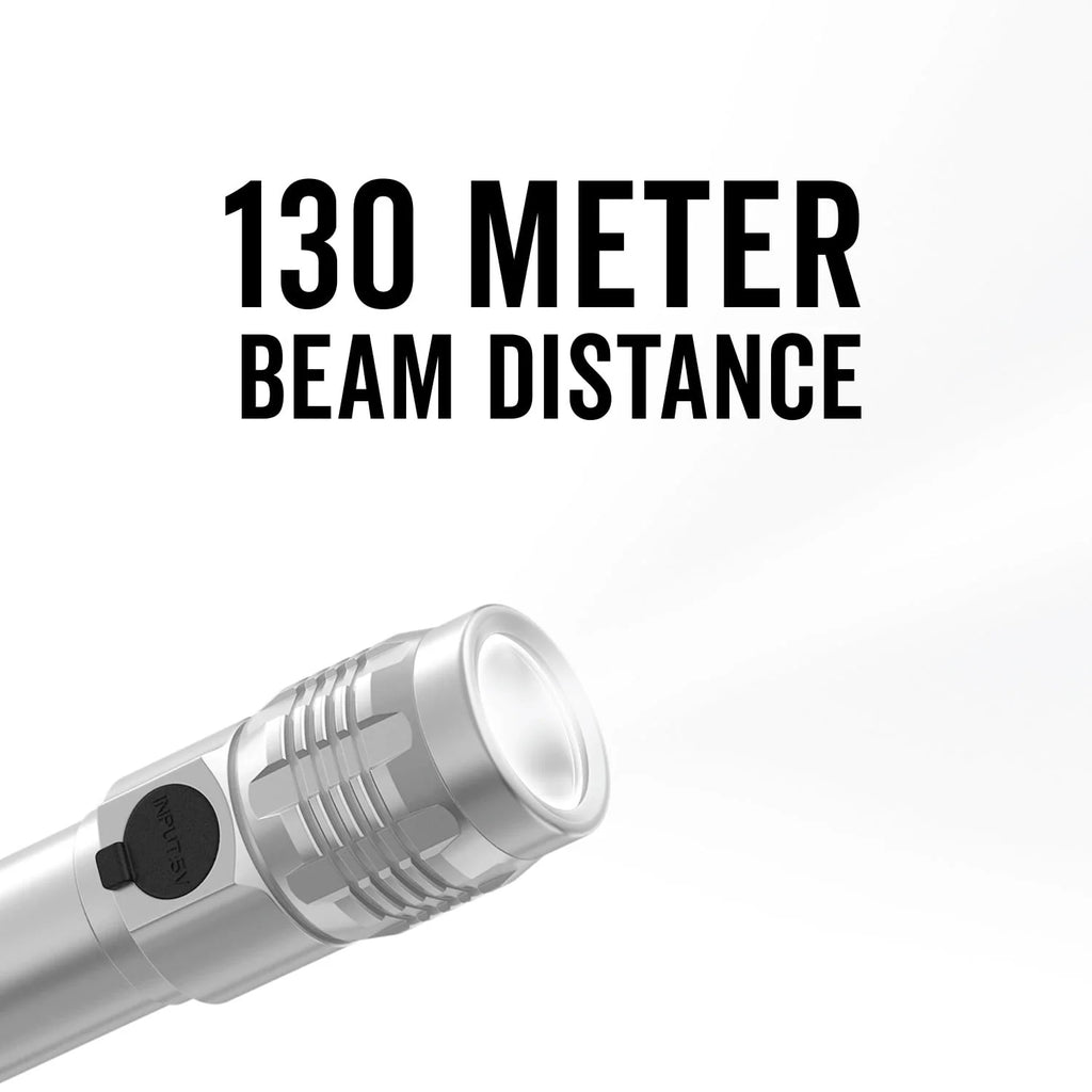 Metal Rechargeable LED Flashlight 300 Lumens W77186