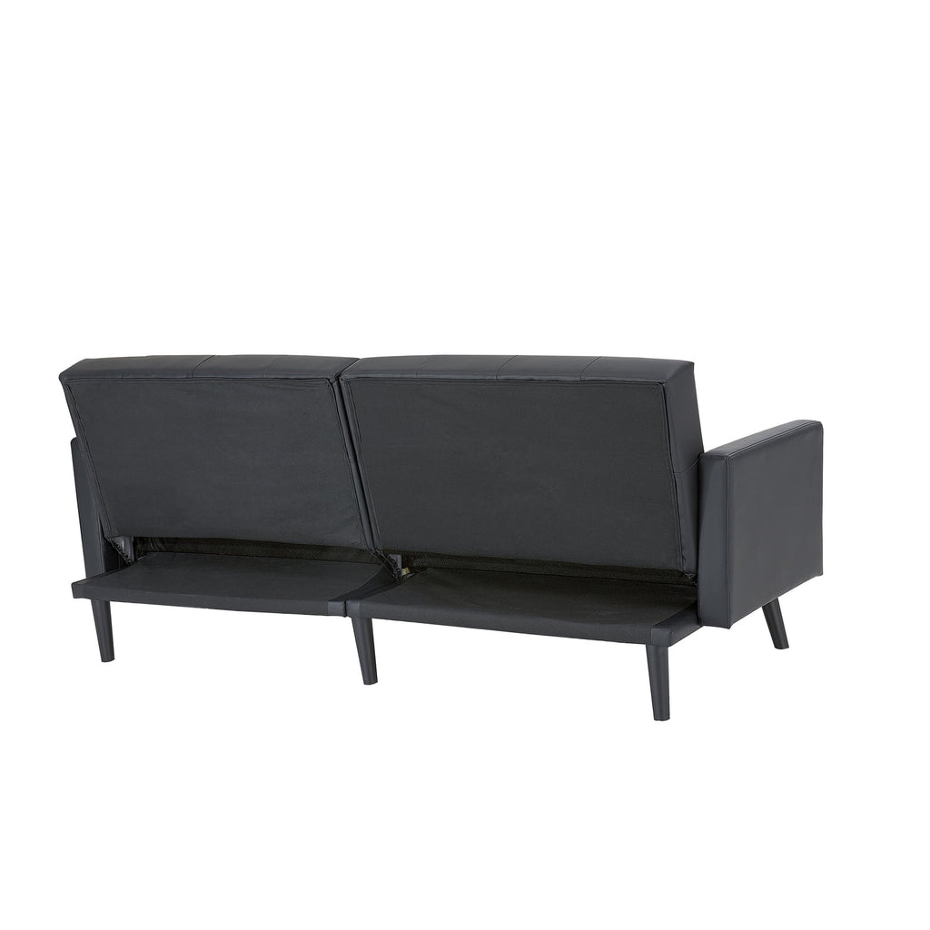 Black Convertible Futon Sofa Bed E88642