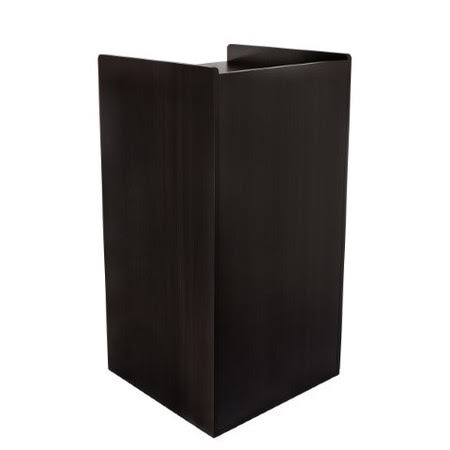 Black 40 Gallon Wood Trash Can Enclosure R28557