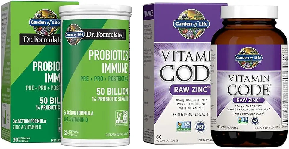 Probiotics Immune Support & Zinc Supplements F64672