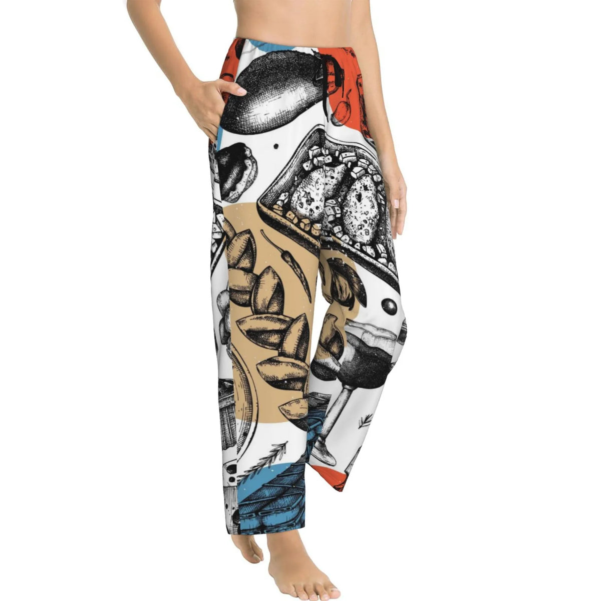 Women's Pajama Pants with Pockets K7101