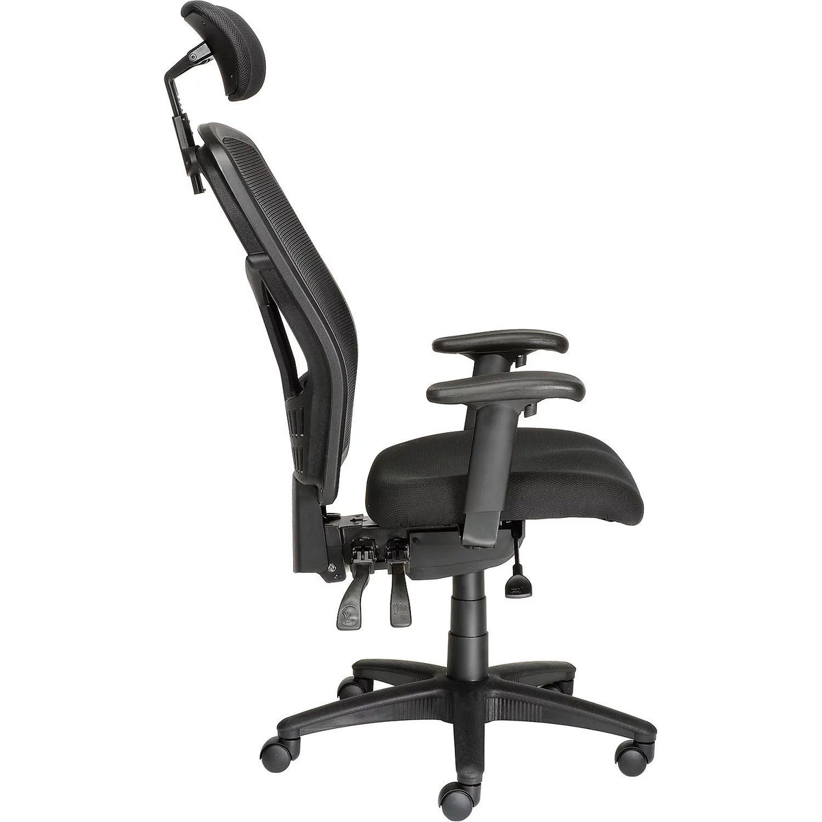 Black Mesh Office Chair with Arms & Headrest M346