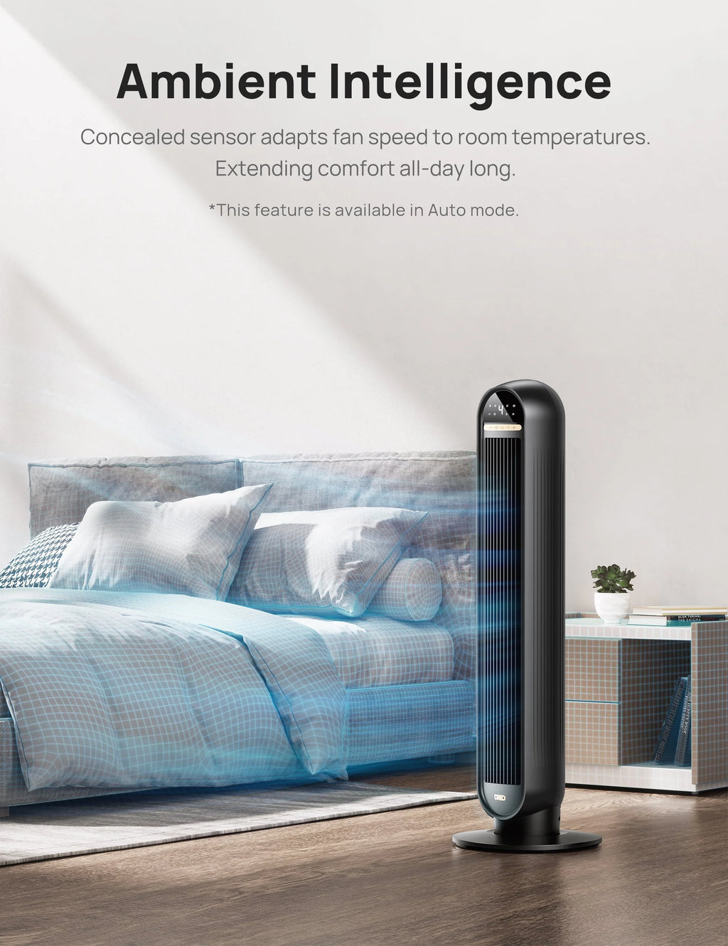 36 Standing Floor Fan with Remote N76900