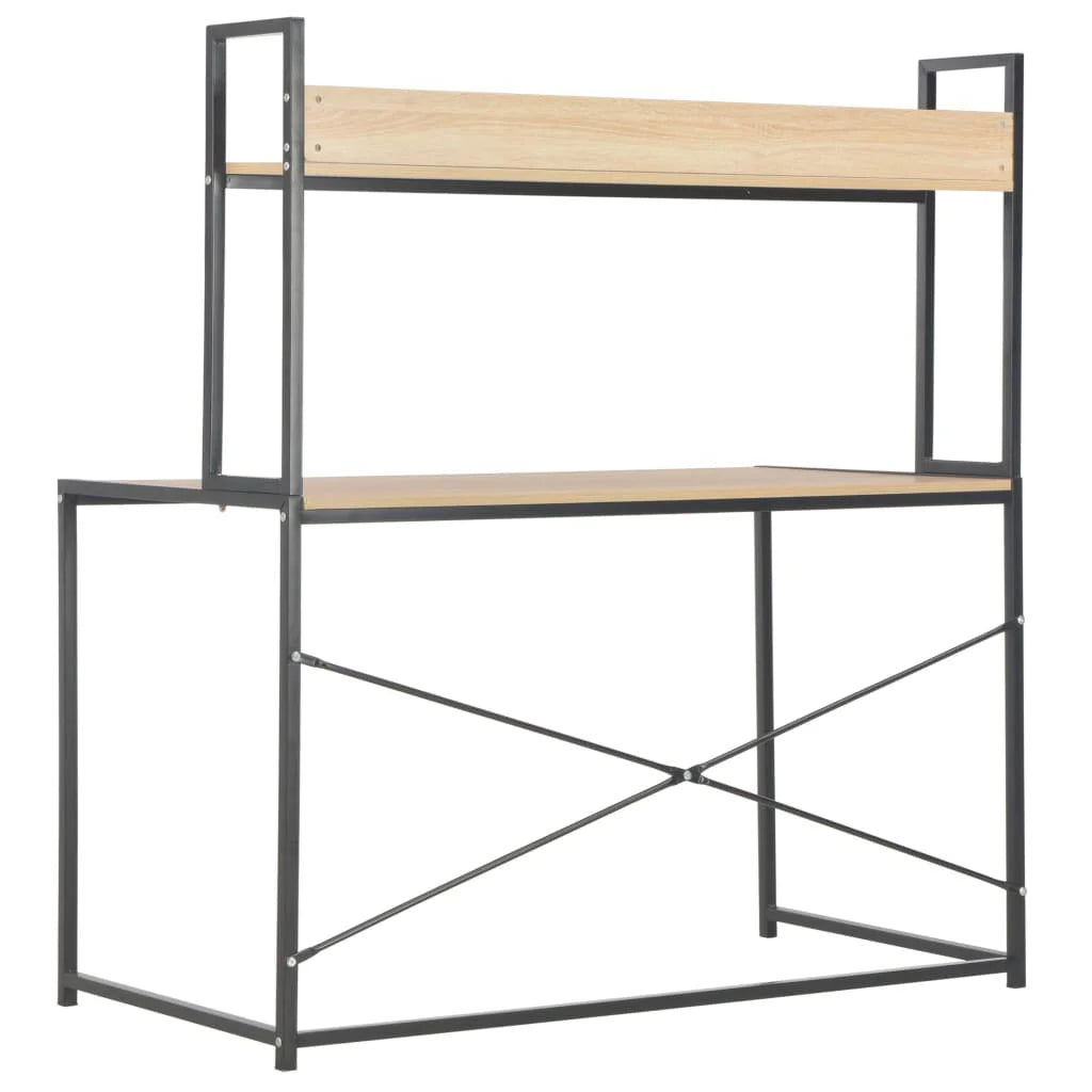 Black and Oak Computer Desk E321398