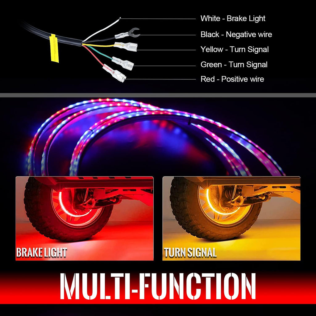 15.5inch LED Wheel Ring Light Kit with Turn Signal and Braking Function Y119