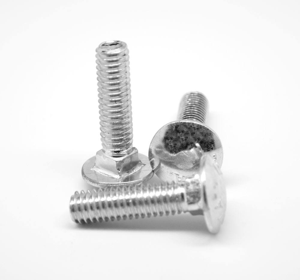 7/16x22-14 x 4 1/2x22 Coarse Thread Grade 5 Carriage Bolt Medium Carbon Steel Zinc Plated Pk 50 K40733