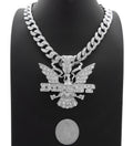 18" Silver Cuban Chain Necklace F27827