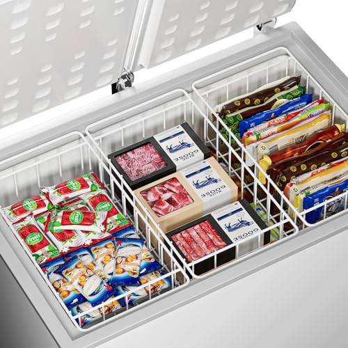 Pearl White Freezer Wire Baskets O3144