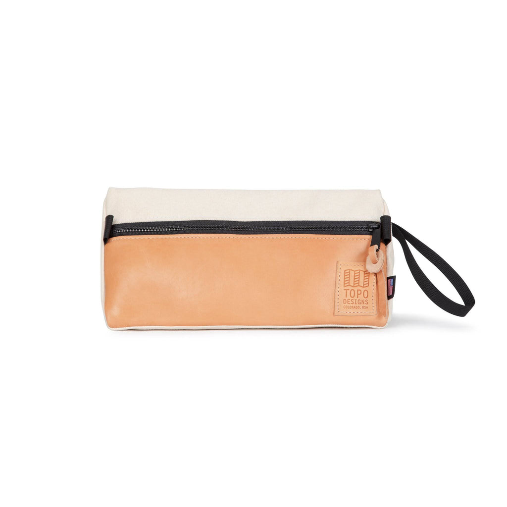 Black Canvas Dopp Kit with Black Leather J78831