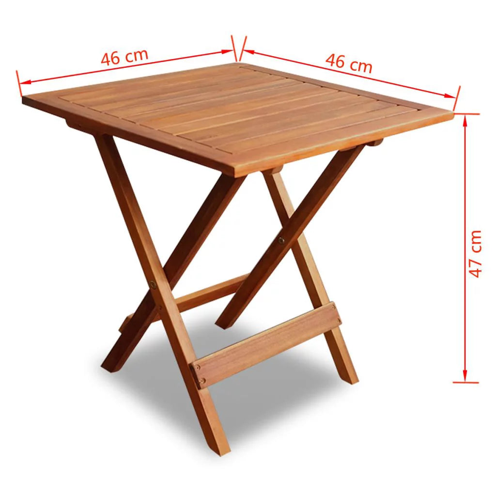 Acacia Wood Folding Square Coffee Table K1924