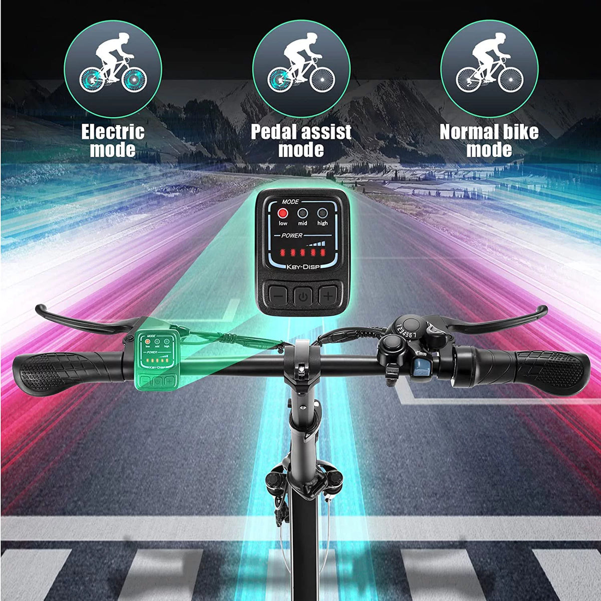 Folding Electric Bike 500W Full Suspension W656