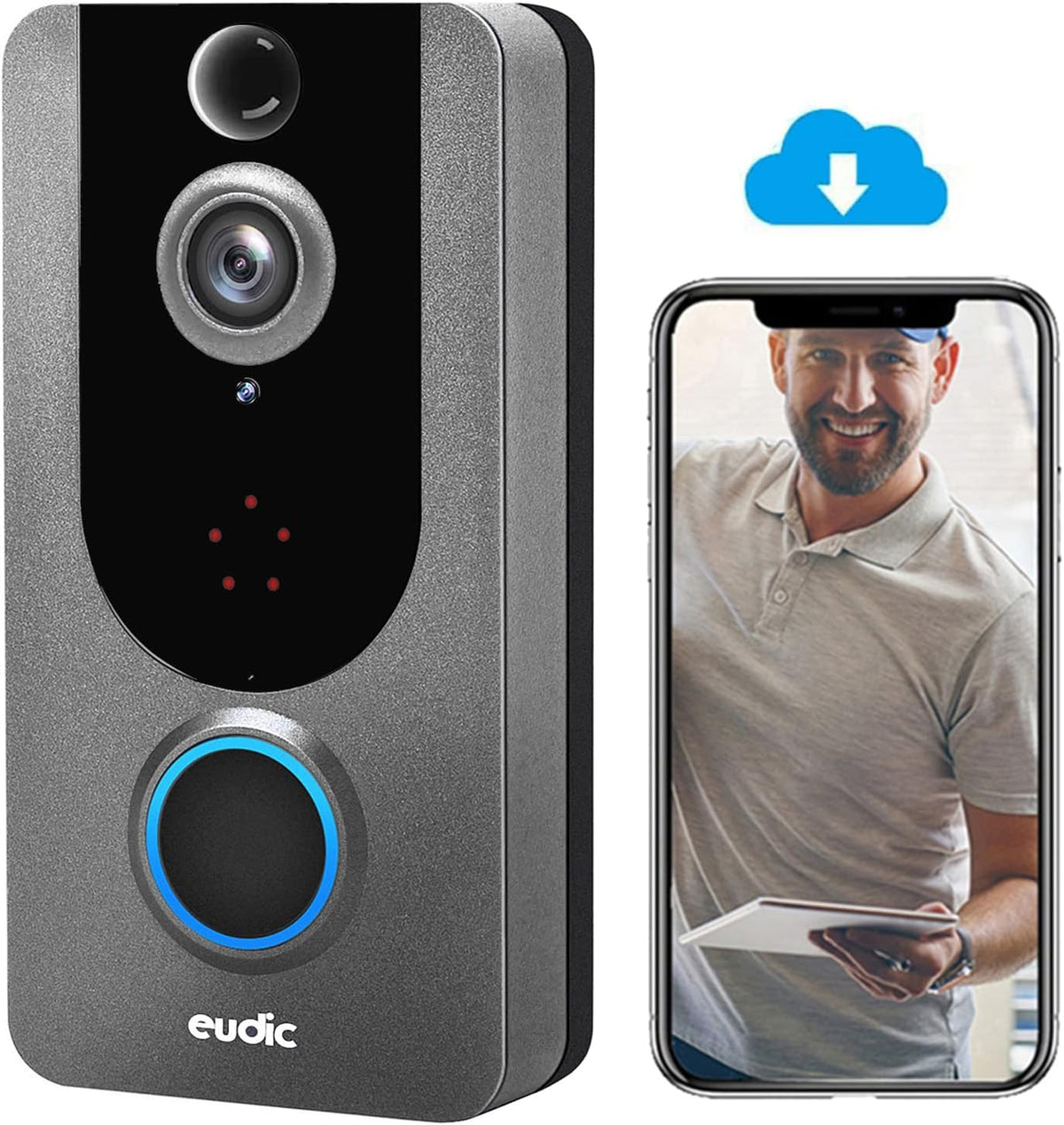 2 Pack Wireless WiFi 1080P Video Doorbell Camera Q4870