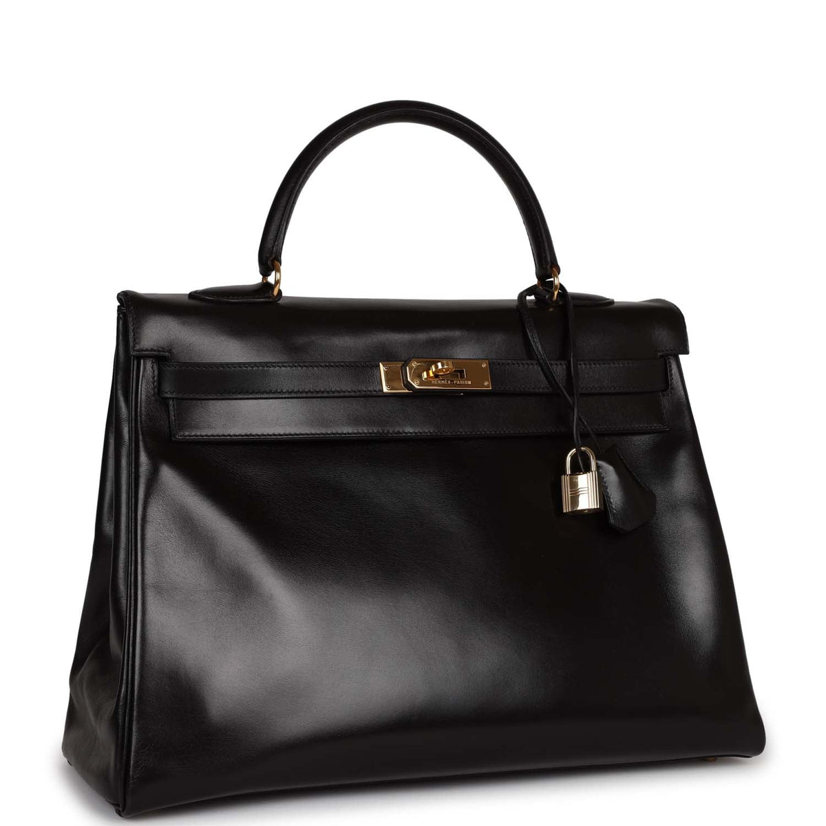 Black Leather Handbag K4535