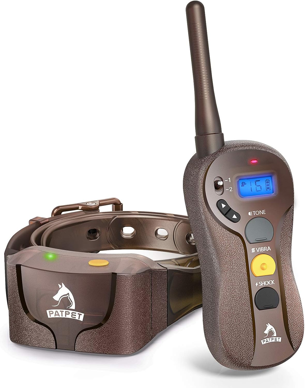Rechargeable IPX7 Waterproof Dog Training Collar with Remote, 3 Training Modes, Pack of 2 L269