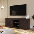 Gray Wash TV Stand with Two Shelves and Storage Cabinets L4346