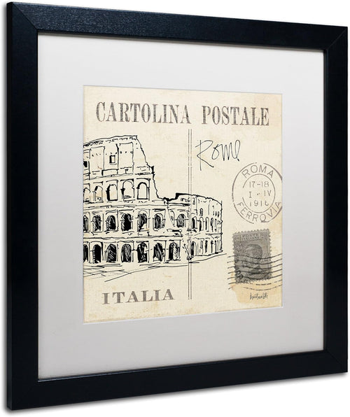 16 by 16-Inch White Matte and Black Frame Artwork E396