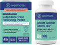 Sodium Chloride Tablets 300ct and 4% Lidocaine Numbing Patch 30 ct C274