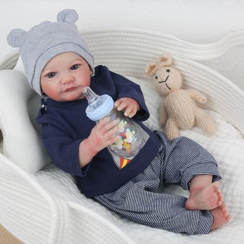 Realistic Reborn Baby Dolls Boy 18 Inch Lifelike Soft Weighted Newborn Baby Doll A968583