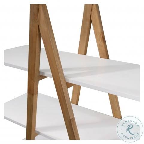 White Multi-Toned Bookcase Y88377